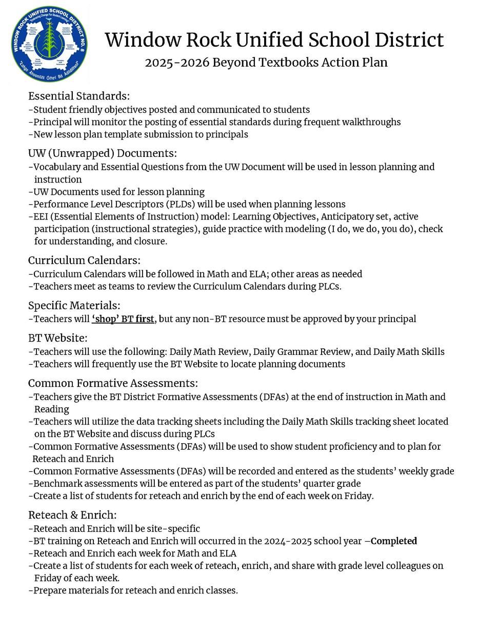 2025-2026 Beyond Textbooks Action Plan 2025-2026 Beyond Textbooks Action Plan